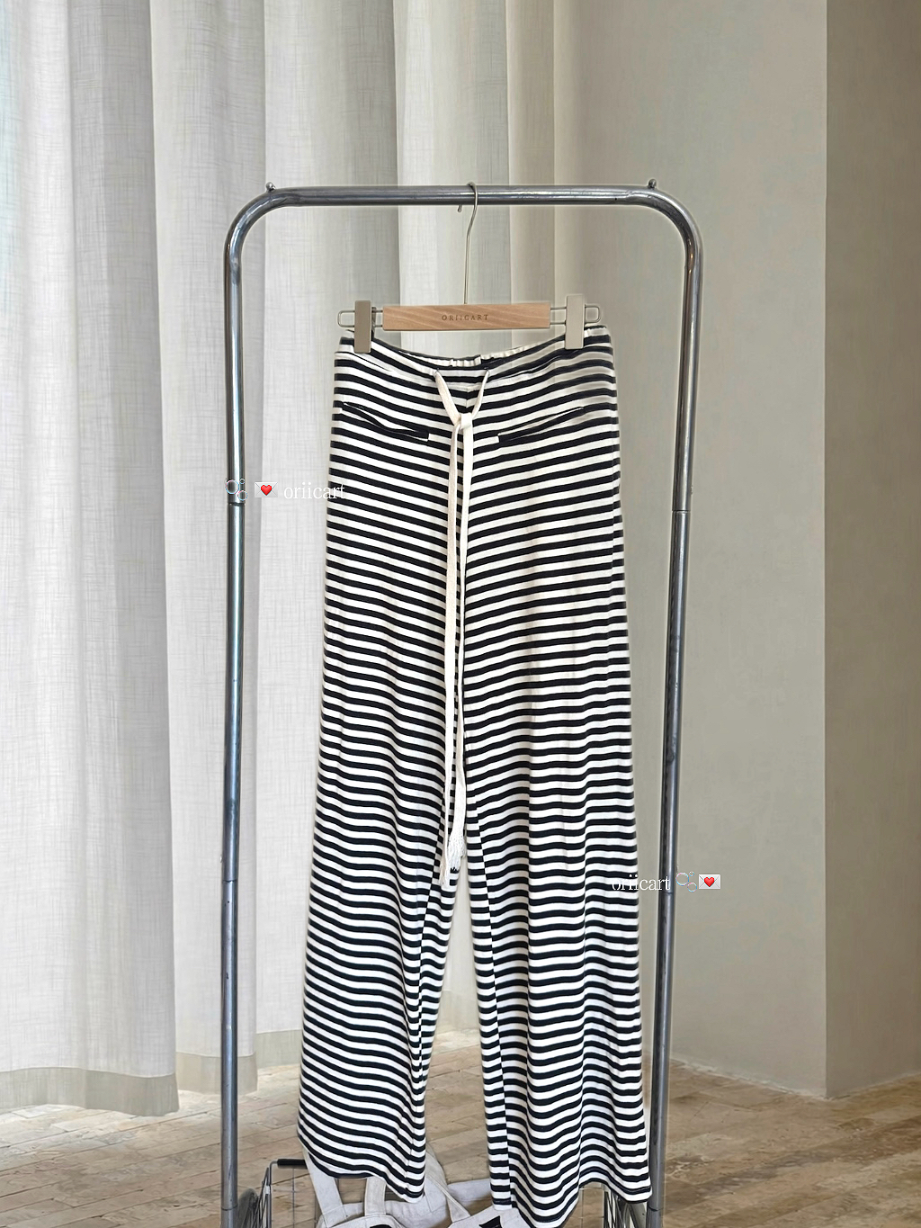 Drawstring Striped Lounge Pants RM62（Preorder)