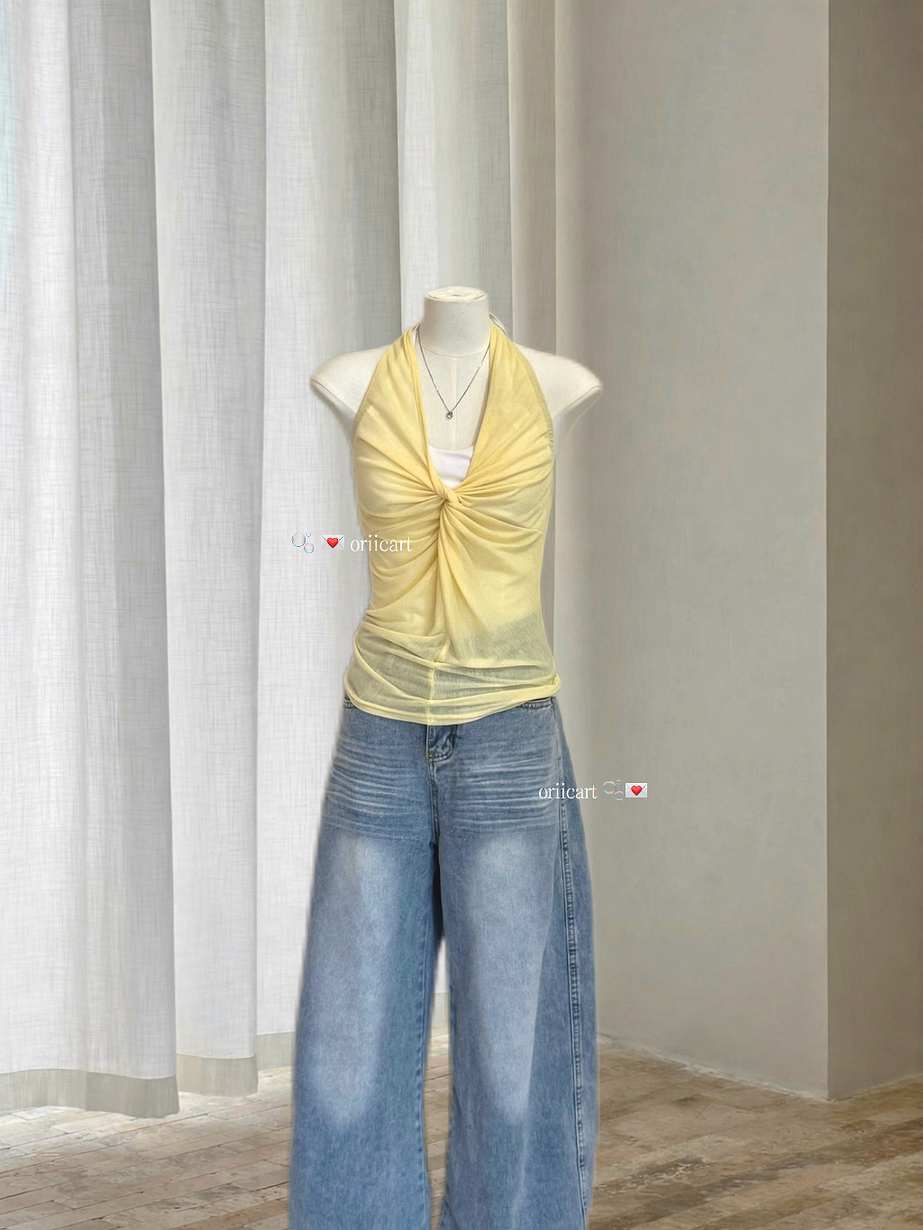 Twist-Front Halter Top (Preorder)